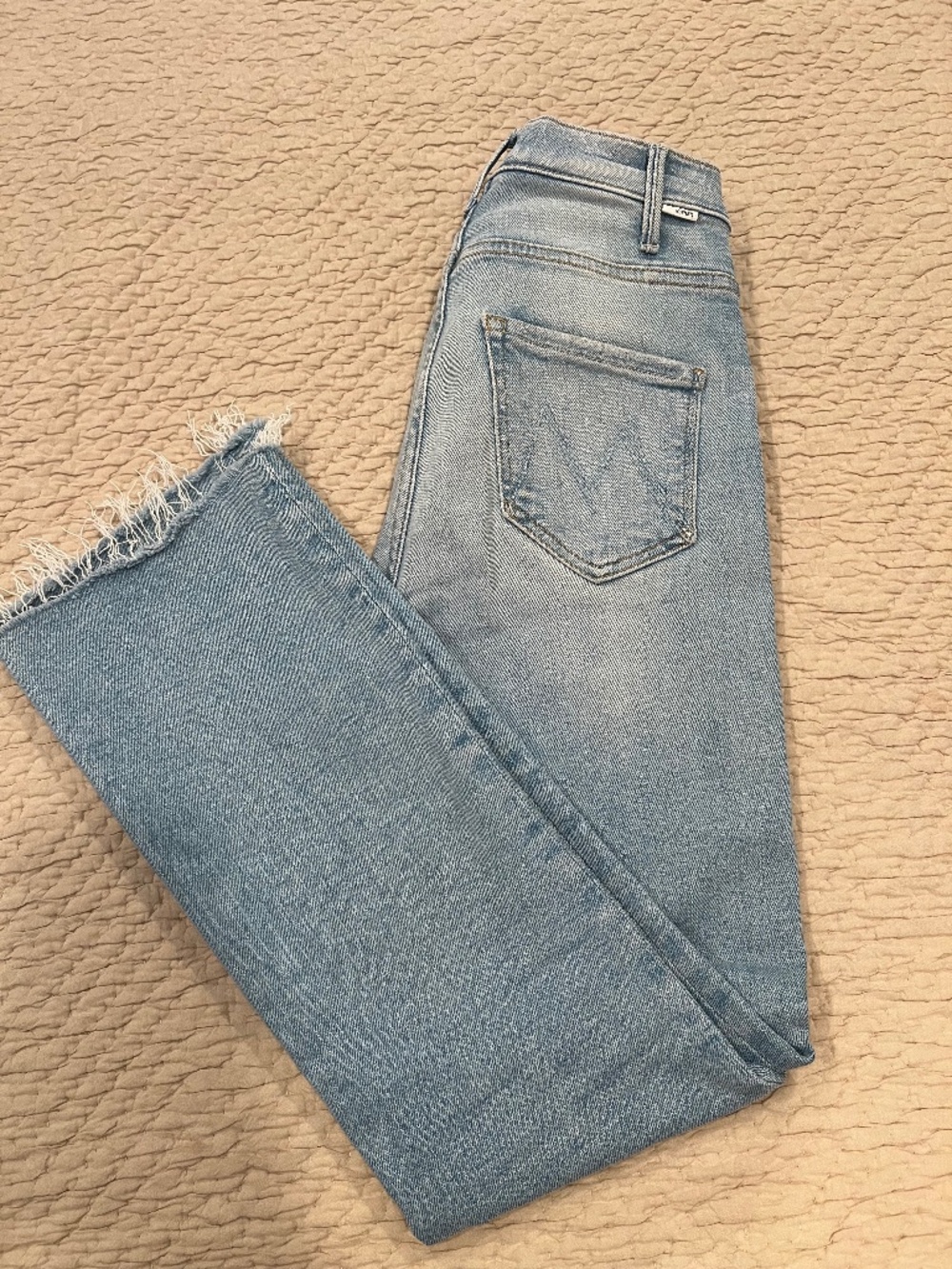 Mother the Hustler Ankle Fray Denim, size 25